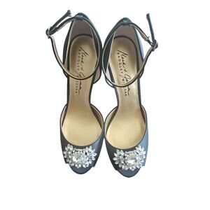 Mark And James‎ By Badgley Mischka Womens Peep Toe Heel size 8M Trendy